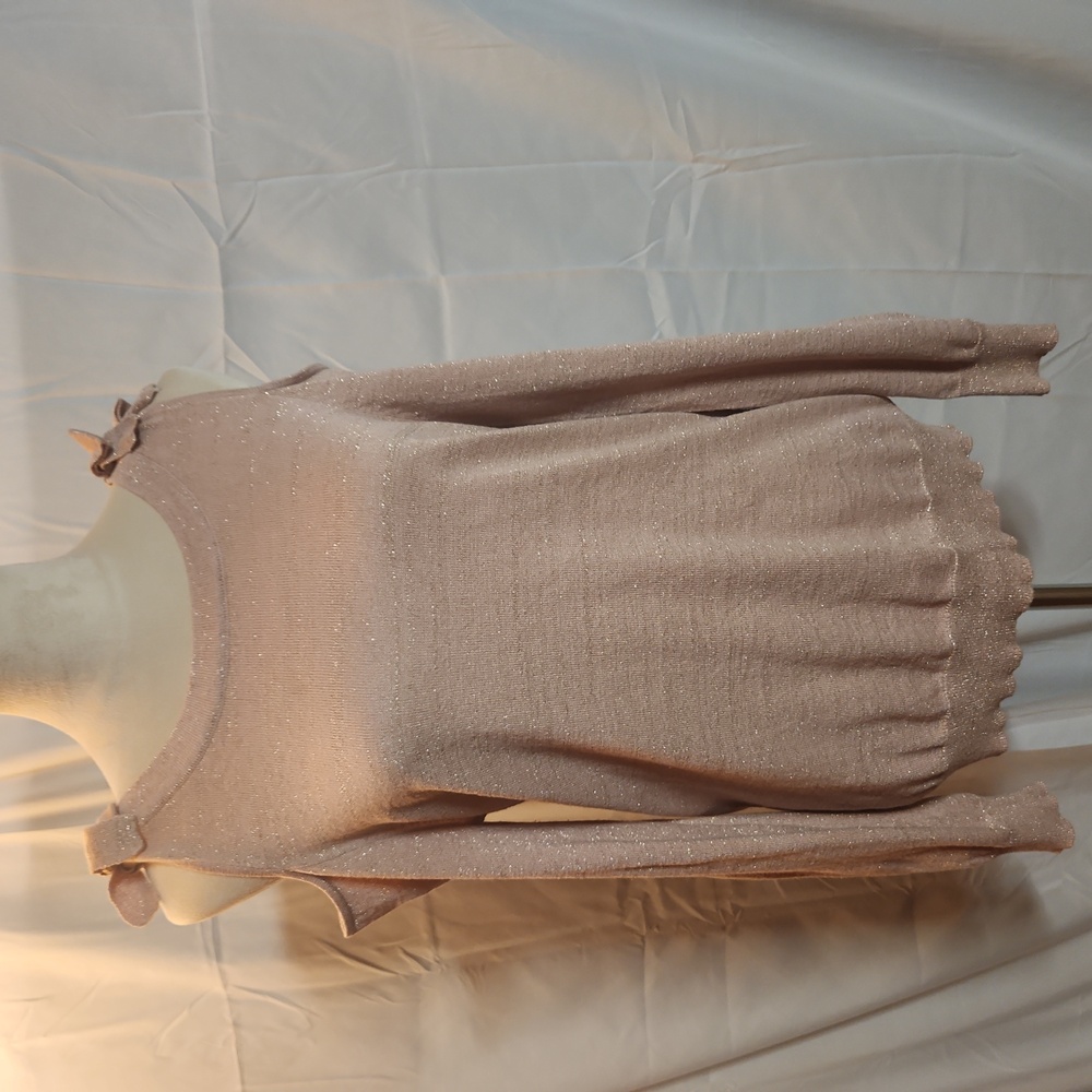 Maurices Rose Gold Cold Shoulder Sweater